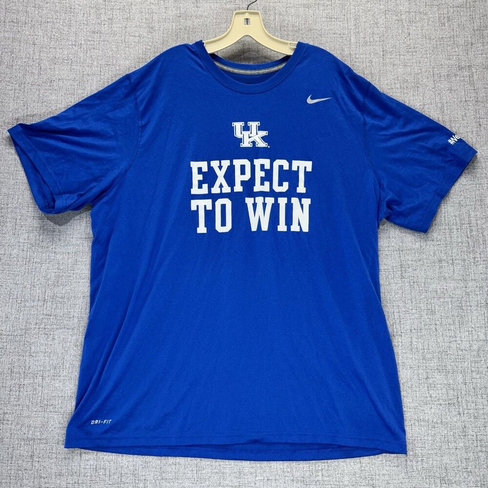 Kentucky Wildcats Shirt Men's Size XXL Blue Nike Dri Fit Basketball Tee